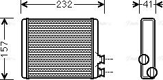 Ava Quality Cooling CN6286 - Scambiatore calore, Riscaldamento abitacolo www.autoricambit.com