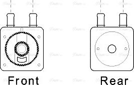 Ava Quality Cooling CN3285 - Radiatore olio, Cambio automatico www.autoricambit.com