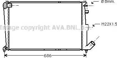 Ava Quality Cooling CN 2066 - Radiatore, Raffreddamento motore www.autoricambit.com