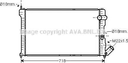 Ava Quality Cooling CN 2063 - Radiatore, Raffreddamento motore www.autoricambit.com