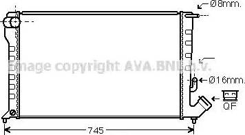 Ava Quality Cooling CN 2194 - Radiatore, Raffreddamento motore www.autoricambit.com