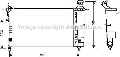 Ava Quality Cooling CN 2196 - Radiatore, Raffreddamento motore www.autoricambit.com