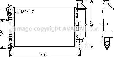 Ava Quality Cooling CN 2116 - Radiatore, Raffreddamento motore www.autoricambit.com