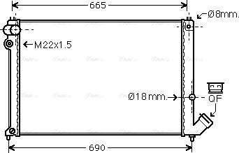 Ava Quality Cooling CN 2139 - Radiatore, Raffreddamento motore www.autoricambit.com