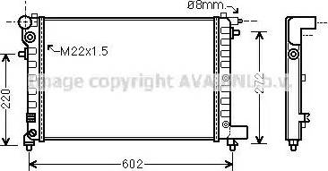 Ava Quality Cooling CN 2120 - Radiatore, Raffreddamento motore www.autoricambit.com