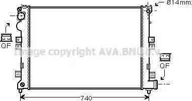 Ava Quality Cooling CN 2208 - Radiatore, Raffreddamento motore www.autoricambit.com