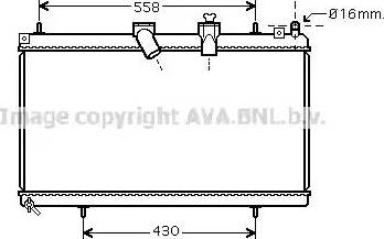 Ava Quality Cooling CN 2229 - Radiatore, Raffreddamento motore www.autoricambit.com