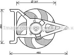 Ava Quality Cooling CN 7544 - Ventola, Raffreddamento motore www.autoricambit.com