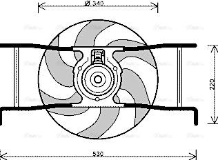 Ava Quality Cooling CN 7545 - Ventola, Raffreddamento motore www.autoricambit.com