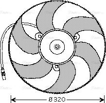 Ava Quality Cooling CN 7519 - Ventola, Raffreddamento motore www.autoricambit.com