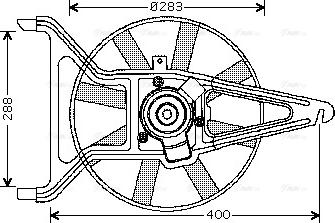 Ava Quality Cooling CN 7539 - Ventola, Raffreddamento motore www.autoricambit.com