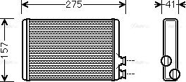 Ava Quality Cooling CNA6305 - Scambiatore calore, Riscaldamento abitacolo www.autoricambit.com