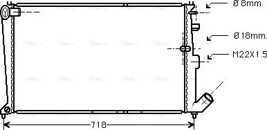 Ava Quality Cooling CNA2010 - Radiatore, Raffreddamento motore www.autoricambit.com