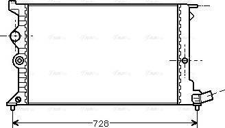 Ava Quality Cooling CNA2072 - Radiatore, Raffreddamento motore www.autoricambit.com