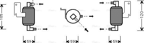 Ava Quality Cooling CN D186 - Essiccatore, Climatizzatore www.autoricambit.com