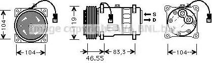 Ava Quality Cooling CN K019 - Compressore, Climatizzatore www.autoricambit.com