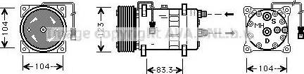 Ava Quality Cooling CN K023 - Compressore, Climatizzatore www.autoricambit.com