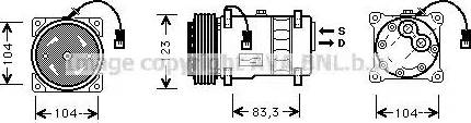 Ava Quality Cooling CN K177 - Compressore, Climatizzatore www.autoricambit.com