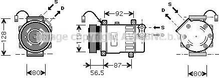 Ava Quality Cooling CN K207 - Compressore, Climatizzatore www.autoricambit.com