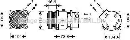 Ava Quality Cooling CN K218 - Compressore, Climatizzatore www.autoricambit.com