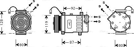 Ava Quality Cooling CN K217 - Compressore, Climatizzatore www.autoricambit.com