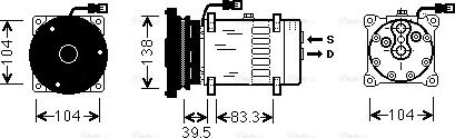 Ava Quality Cooling CPAK001 - Compressore, Climatizzatore www.autoricambit.com