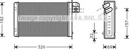 Ava Quality Cooling CR 6026 - Scambiatore calore, Riscaldamento abitacolo www.autoricambit.com