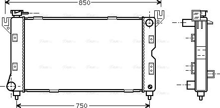 Ava Quality Cooling CR 2085 - Radiatore, Raffreddamento motore www.autoricambit.com