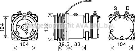 Ava Quality Cooling CSK007 - Compressore, Climatizzatore www.autoricambit.com