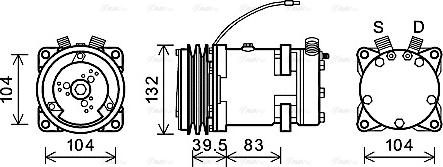 Ava Quality Cooling CSAK007 - Compressore, Climatizzatore www.autoricambit.com