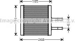 Ava Quality Cooling CT6042 - Scambiatore calore, Riscaldamento abitacolo www.autoricambit.com