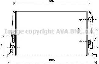 Ava Quality Cooling DA2005 - Radiatore, Raffreddamento motore www.autoricambit.com