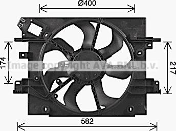 Ava Quality Cooling DA7018 - Ventola, Raffreddamento motore www.autoricambit.com