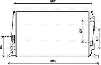 Ava Quality Cooling DAA2005 - Radiatore, Raffreddamento motore www.autoricambit.com