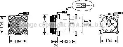 Ava Quality Cooling DF K026 - Compressore, Climatizzatore www.autoricambit.com