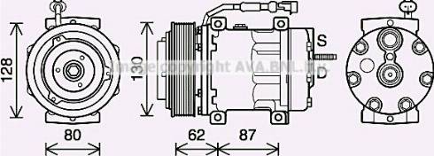 Ava Quality Cooling DFK073 - Compressore, Climatizzatore www.autoricambit.com