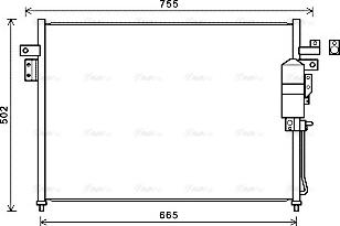 Ava Quality Cooling DN5404D - Condensatore, Climatizzatore www.autoricambit.com
