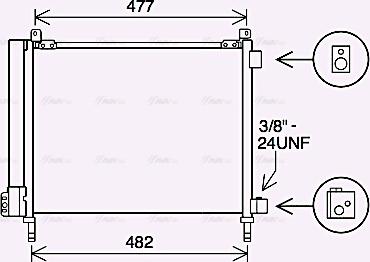 Ava Quality Cooling DN5433D - Condensatore, Climatizzatore www.autoricambit.com