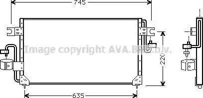 Ava Quality Cooling DN 5163 - Condensatore, Climatizzatore www.autoricambit.com