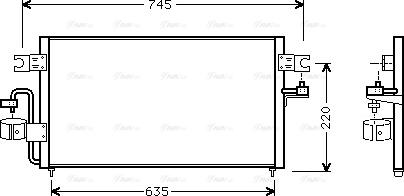 Ava Quality Cooling DN 5178 - Condensatore, Climatizzatore www.autoricambit.com