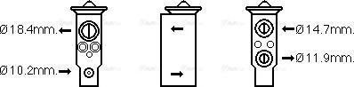 Ava Quality Cooling DN1389 - Valvola ad espansione, Climatizzatore www.autoricambit.com