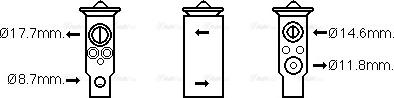 Ava Quality Cooling DN1380 - Valvola ad espansione, Climatizzatore www.autoricambit.com