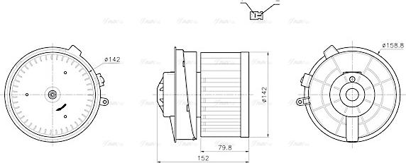 Ava Quality Cooling DN8486 - Ventilatore abitacolo www.autoricambit.com