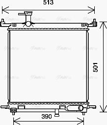 Ava Quality Cooling DN2435 - Radiatore, Raffreddamento motore www.autoricambit.com