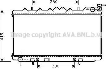 Ava Quality Cooling DN 2097 - Radiatore, Raffreddamento motore www.autoricambit.com