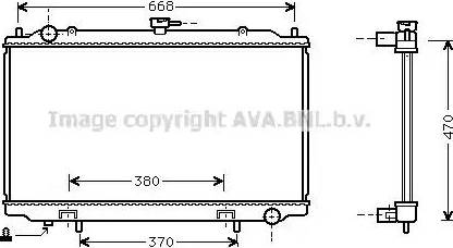 Ava Quality Cooling DN 2188 - Radiatore, Raffreddamento motore www.autoricambit.com