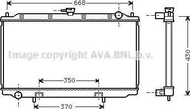 Ava Quality Cooling DN 2179 - Radiatore, Raffreddamento motore www.autoricambit.com