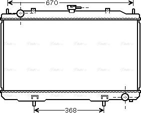 Ava Quality Cooling DN 2324 - Radiatore, Raffreddamento motore www.autoricambit.com