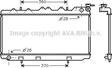 Ava Quality Cooling DN 2298 - Radiatore, Raffreddamento motore www.autoricambit.com