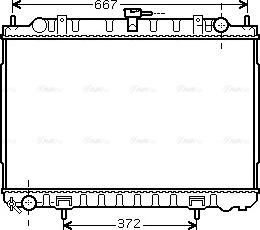 Ava Quality Cooling DN 2240 - Radiatore, Raffreddamento motore www.autoricambit.com